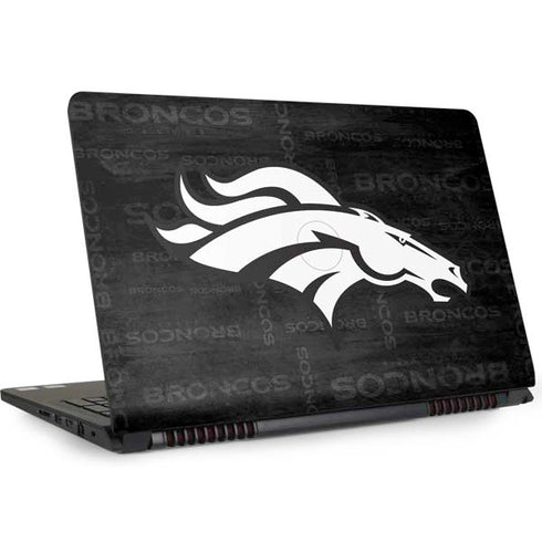 NFL Denver Broncos Black & White Dell Inspiron Skin
